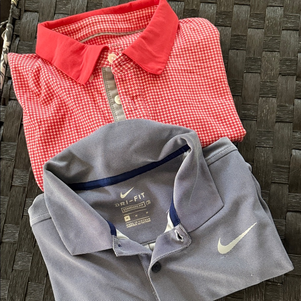 Set of 2 Nike Men's Dri-Fit Polo Shirts